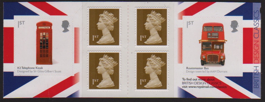 2009 GB - PM16 - 4 x 1st Gold (W) + 2 Design Classics Bk 1